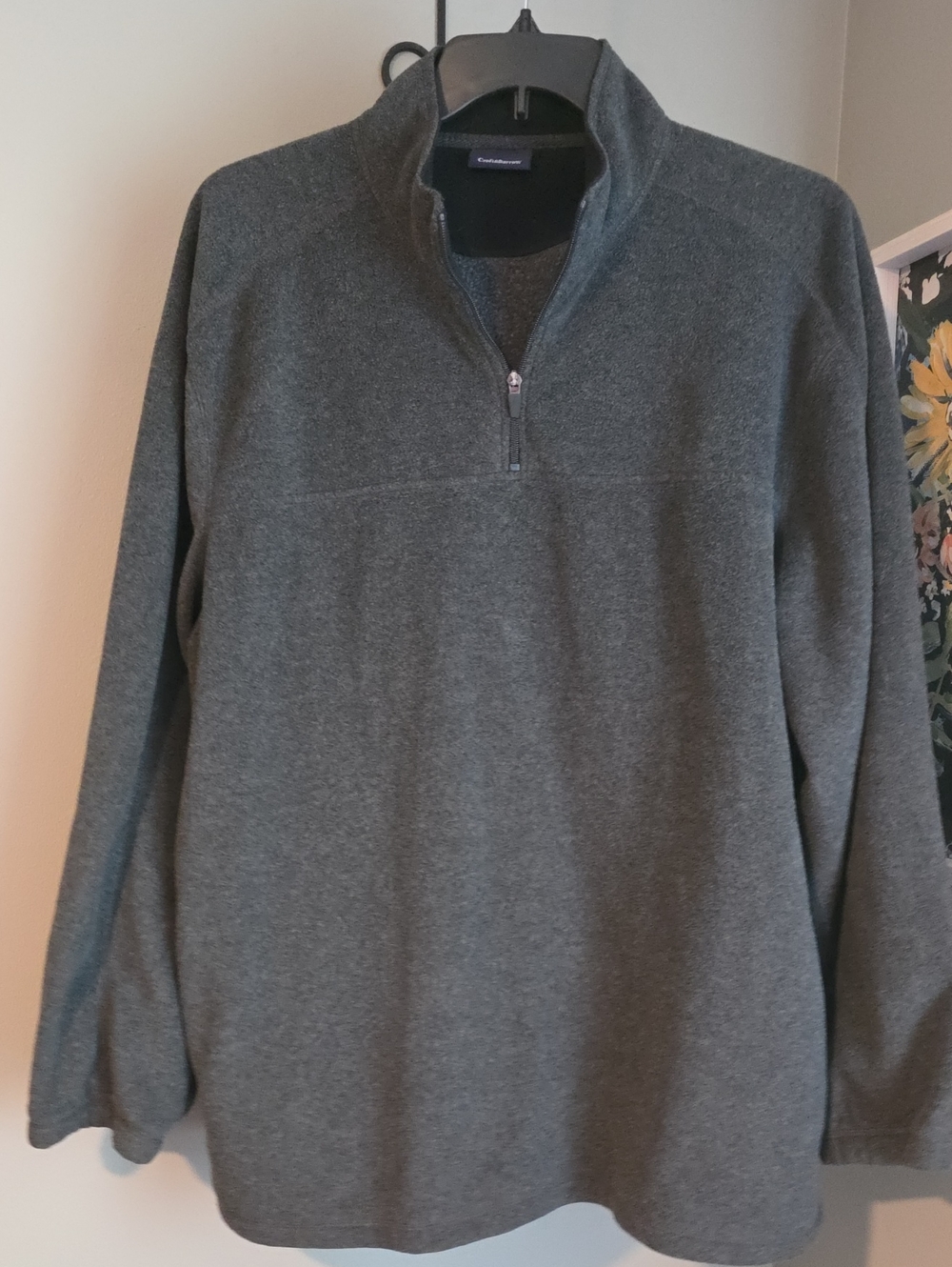 croft & barrow Men's Half-Zip Sweater - Charcoal Gray